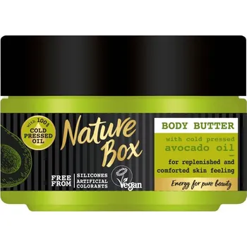 Recenze Nature Box Body Butter Avocado Oil tělové máslo 200 ml Tělový krém Recenze Nature Box Body Butter Avocado Oil tělové máslo 200 ml