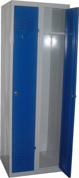Kovová šatní skřín A5040 svařovaná, plechová Barvy skříní Celošedá RAL7035