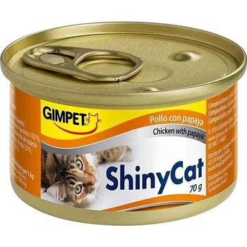 Krmivo pro kočku Gimpet Shiny Cat kuře/papája 2 x 70 g