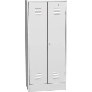 SKS 42A Šatní skříň na soklu kovová, zámek uprostřed, svařená Barvy skříní	 šedo-žlutá RAL1023