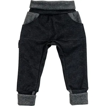 Kojenecké oblečení riflovinové tepláky s nízkým sedem