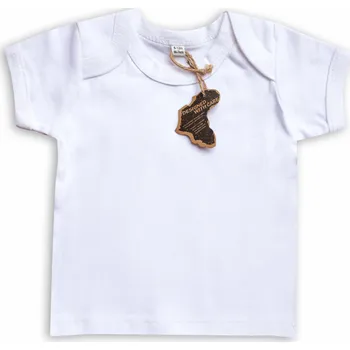 BABYBUGZ Kojenecké tričko bílé krátký rukáv Velikost: 86