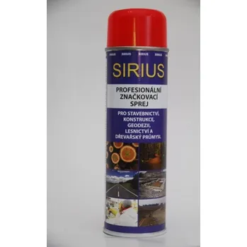 Barva ve spreji Značkovací sprej Sirius Standard 500ml červený
