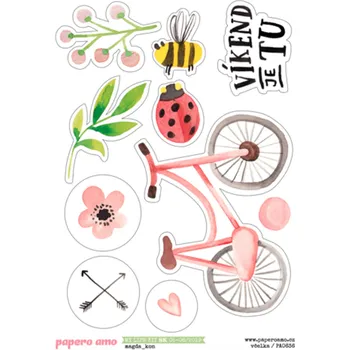 samolepka Papero amo - Samolepky arch - MY LIFE KIT 05-19 / Včelka