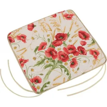 Podsedák Bellatex Ivo Vlčí mák 40 x 40 cm hladký