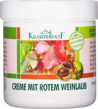Bylinná léčivá mast Kräuterhof Krém s výtažkem z kaštanu a vinné révy 250 ml