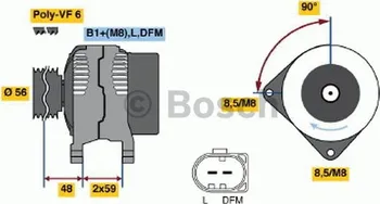 Alternátor Bosch 0 986 045 340