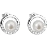 Stříbrné náušnice s perlami 21022.1