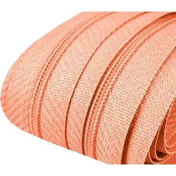 Zip Zip spirálový v metráži 3mm broskvová