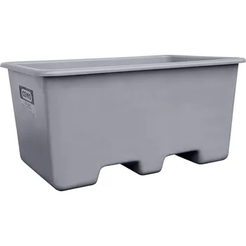 Vana CEMO Laminátový kontejner s kapsami pro VZV, 400 l, šedý (10585) CEM-10585