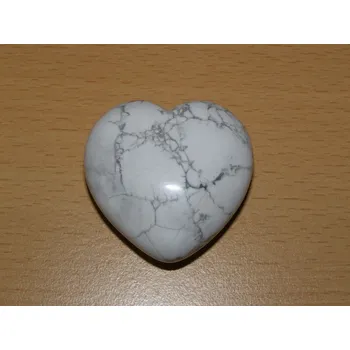 Drahý kámen Magnezit - Masážní kámen - srdce - khs9