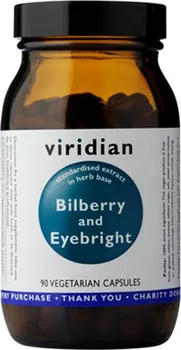 Přírodní produkt Viridian Bilberry and Eyebright 90 cps.
