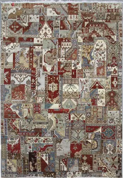 Koberec Diamond Carpets DC-PATCH Red Multi 275 x 365 cm