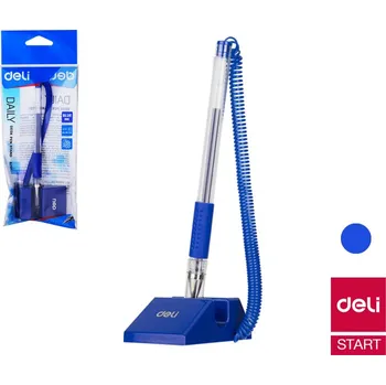 DELI E6791 Propiska s podstavcem - modrá