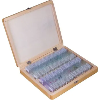 Sada preparátů připravených k pozorování mikroskopem Bresser, 100 ks v kufru