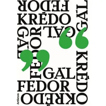Cizojazyčná kniha Krédo - Fedor Gál (2018, brožovaná bez přebalu lesklá)