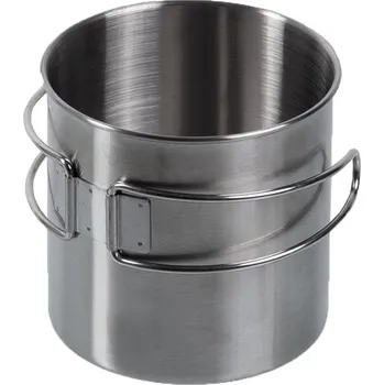 Nerezový hrnek Mil-Tec Steel 800 ml - stříbrný
