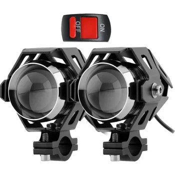 Přídavná světla na motorku U5 CREE – 2 KUSY + vypínač