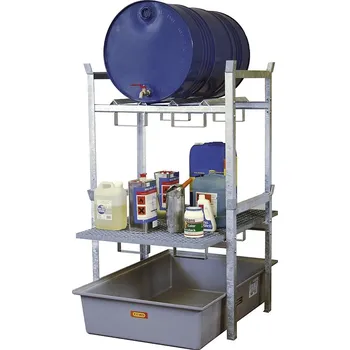 Olejová vana CEMO Regál na sudy typ 400 , varianta 3(7665)