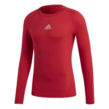 Chlapecké tričko Adidas Alphaskin UK Junior dlouhý rukáv červené