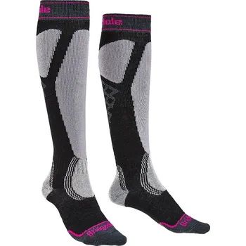 Dámské termo ponožky Bridgedale Ski Easy On Women´s Black/Light Grey