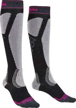 Dámské termo ponožky Bridgedale Ski Easy On Women´s Black/Light Grey