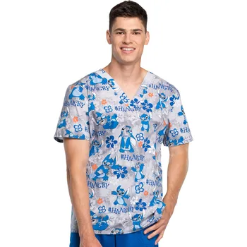 Pánská košile Zdravotnická halena Cherokee s potiskem Disney TF663 LHAG Velikost: M