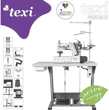 3-jehlový interlock Texi se spodním a horním krytím