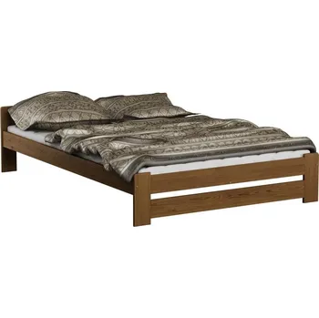 Postel ImportWorld Dřevěná postel Viktor 160x200 + rošt ZDARMA (Barva dřeva: Dub)