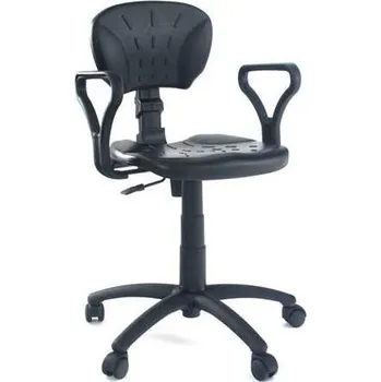 Nízká dílenská židle ERGO s područkamí