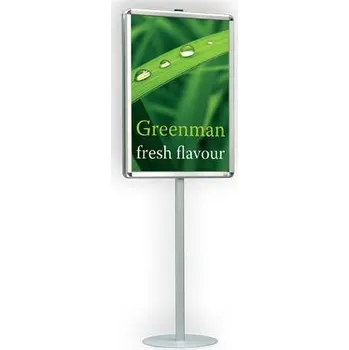 Jednostranný informační stojan, 1 tabulka A1 vertikálné s zaklápavacím rámem