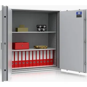 Trezor Ohnivzdorný trezor třídy S60P a S2, vnější: 1189 x 1128 x 559mm, hmotnost 469kg, 2 police