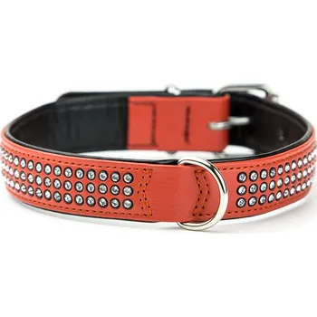 Obojek pro psa Nobby Crystal obojek terakota