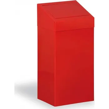 Odpadkový koš Odpadkový koš kovový pro tříděný odpad, výška 700 mm, barva červená RAL3000