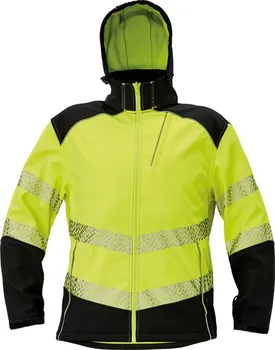 pracovní bunda CERVA Knoxfield Profi Hi-VIS bunda pánská softshellová žlutá