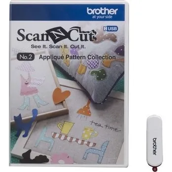 Příslušenství k šicímu stroji kolekce vzorů na aplikace - CAUSB2 pro Brother ScanCut CM840