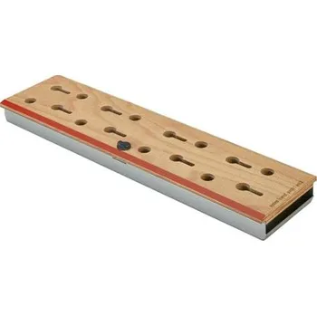 TRUMPF razník - dřevěné lůžko s vaničkou na CNC nástroje, d x š: 550x142 mm, 16 pozic