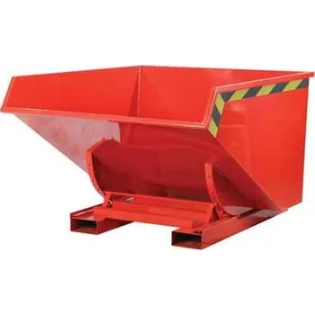 Přepravník Samovýklopný přepravník, objem 1200 l, nosnost 1200 kg, d x š x v: 2100 x 1060 x 1110 mm, barva červená RAL3000