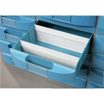 VariBox - příčné děliče do zásuvek šířky 99 mm, šedé, balení 10 ks.