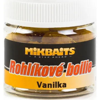 Mikbaits Rohlíkové boilie 50 ml, vanilka