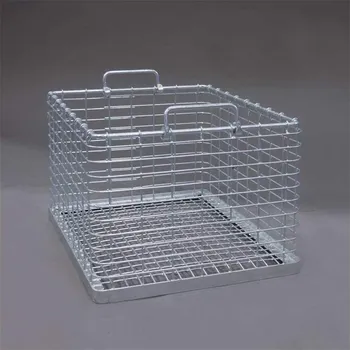 Drátěný koš, stohovatelný, dxšxv: 615x455x400 mm, velká oka 25x55 mm