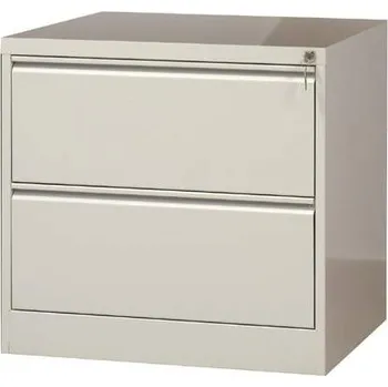 Kartotéka Kartotéka na závěsné pořadače A4, 2 dvouřadové zásuvky, v x š x h: 715 x 775 x 630 mm, barva šedá RAL7035