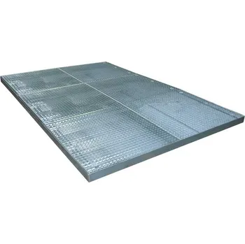 Nářadí na výměnu oleje Podlahová záchytná vana, pozinkovaná, záchytný objem 242 l, d x š x v: 2850x1900x78 mm