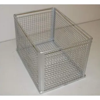 Drátěný koš, stohovatelný, dxšxv: 815x565x525 mm, malá oka 28x28 mm