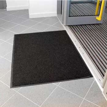 Rohožka Vnitřní rohož Toughrib 1,8 x 1,2 m, barva černá
