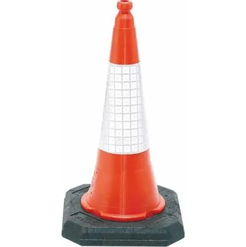 Dopravní zařízení Dopravní kužel s reflexními pruhy, výška 0,5 m