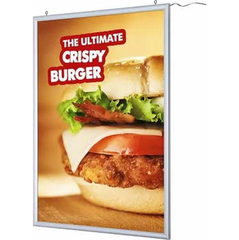 Reklamní tabule se zaklapávacím rámem, s osvětlením LED, formát A0 - oboustranná