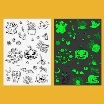 Odstranitelné tetování Glow Tattoo svítící nalepovací tetování Halloween 2