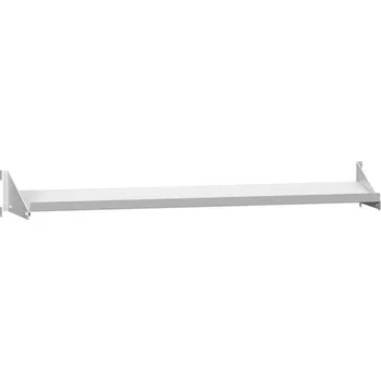 Dílenský stůl Police, barva šedá RAL7035, d x v: 1200 x 370 mm