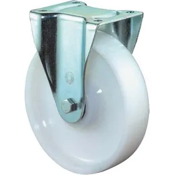 Pojezdové kolečko Transportní kolečko L6, pevné, kolo z bílého plastu, pr. 250 mm, nosnost 1400 kg